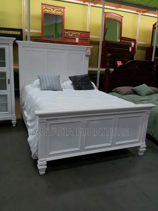 5x6 White Bed Frame: Payment on Delivery