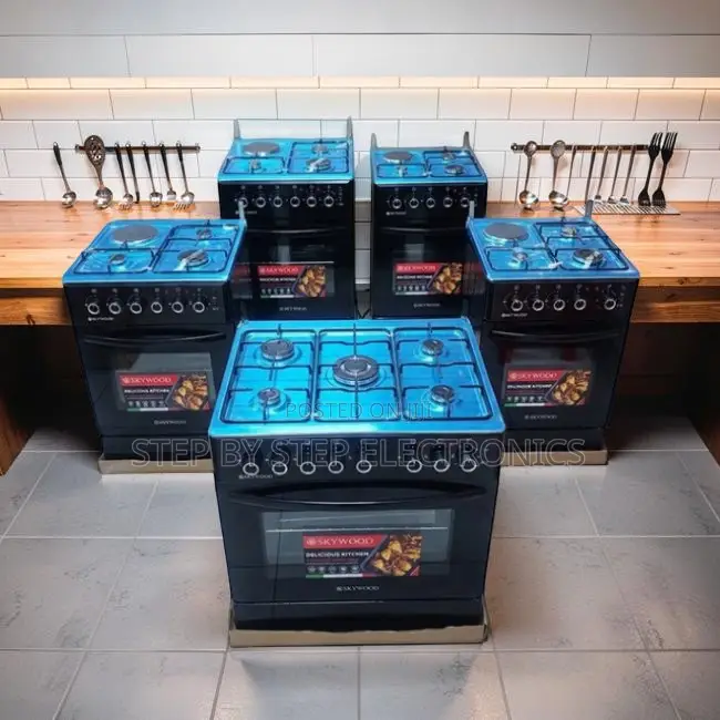 Low Prices Lid Lock 3 Gas Burners +1 Electric Free Standing Cookers
