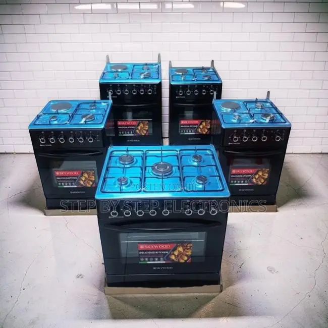Low Prices Lid Lock 3 Gas Burners +1 Electric Free Standing Cookers