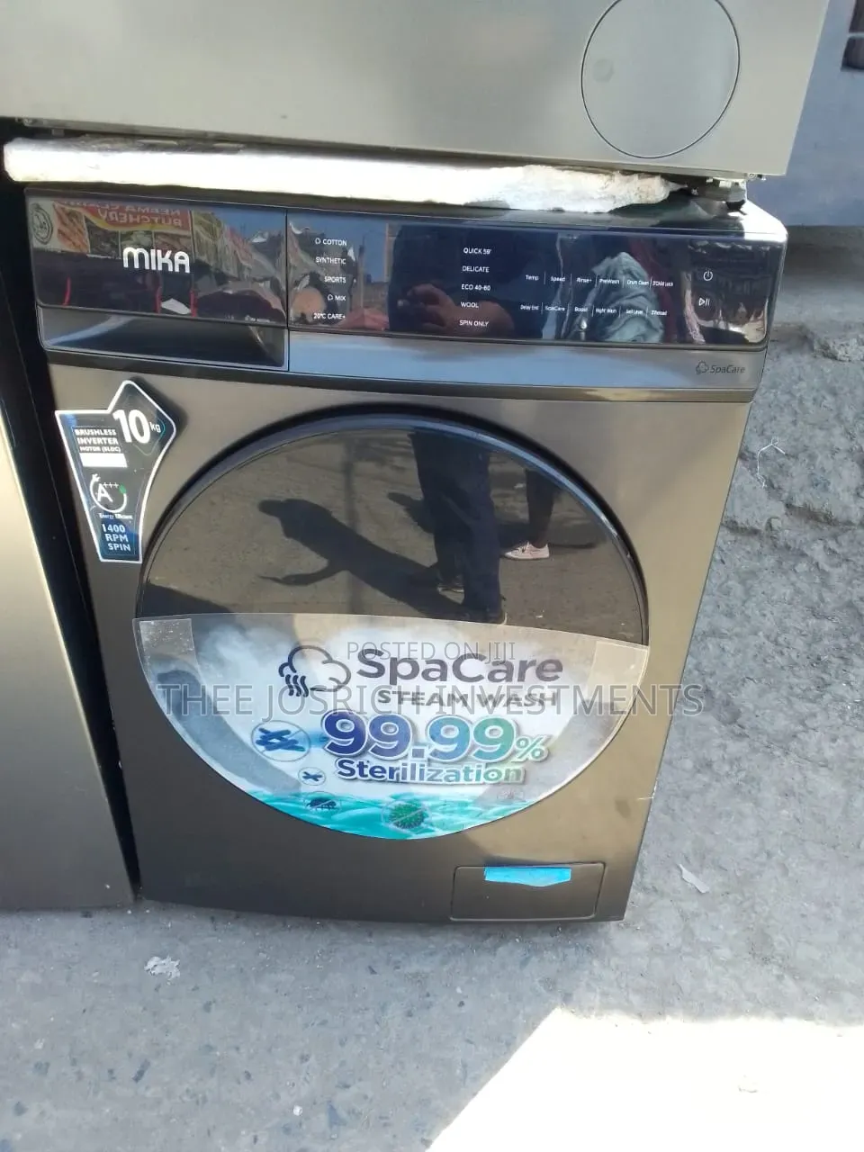 Mika Washing Machine 10kg Wash and Spin Touch Screen With Wifi