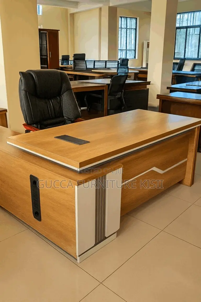 Office Desk; 160cm L-Shaped Executive Office Table