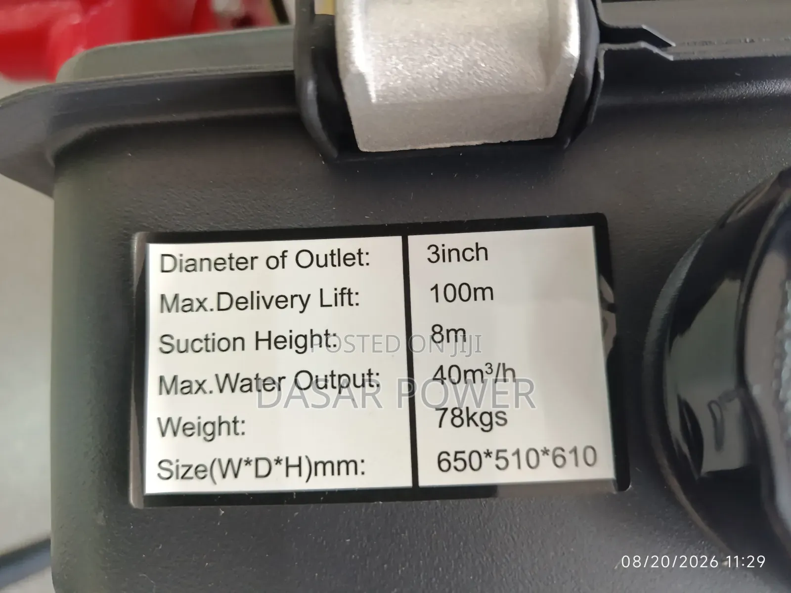 16hp High Pressure Water Pump