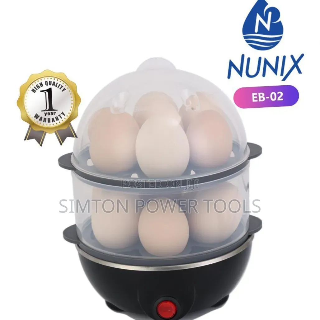 Nunix EB-02 Is a Double-Layer Electric Egg Boiler and Steamer