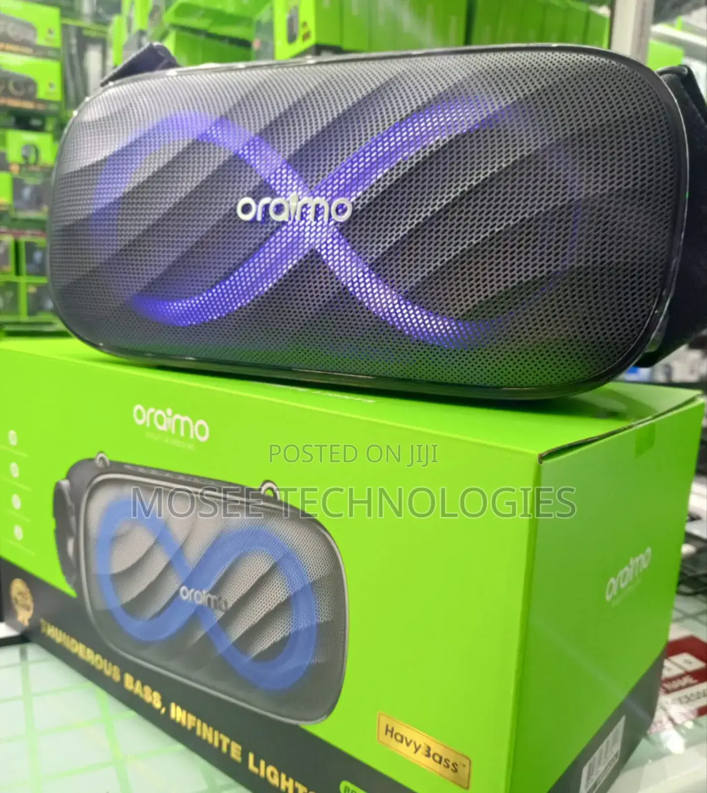 Oraimo OBS-682 SpaceBox Pro 80W Wireless RGB Karaoke Speaker