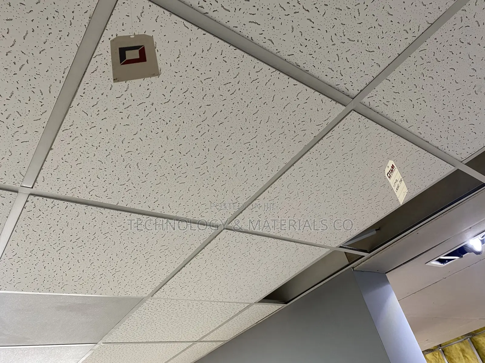 Commercial Ceiling Systems- Acoustic Tiles 600x600mm