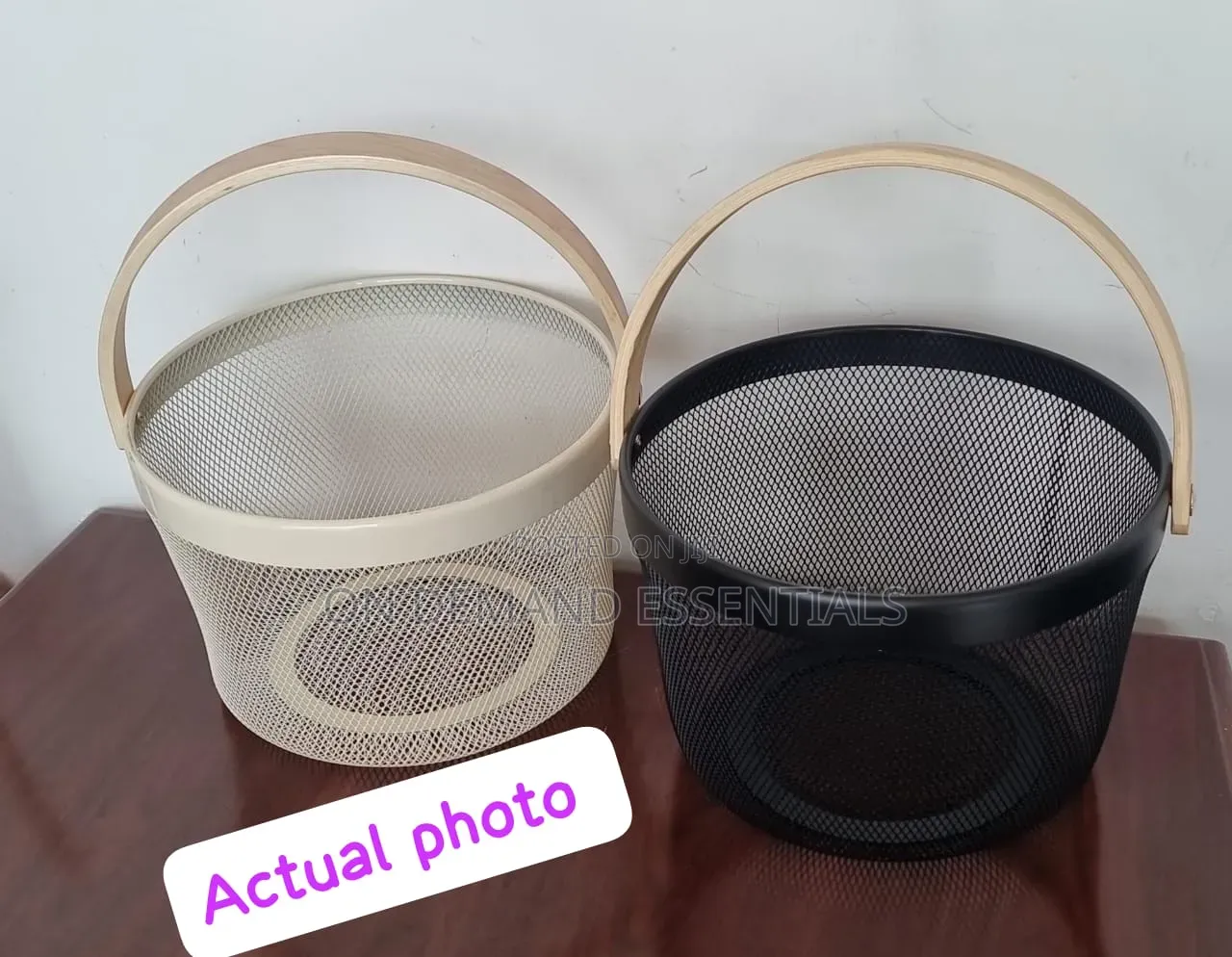 High Quality ROUND SQUARE PANTRY Mesh Wire Fruit Basket