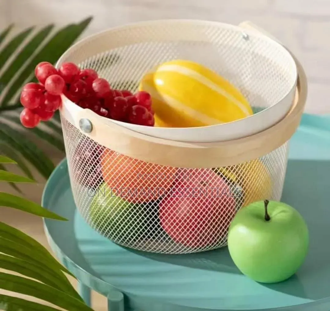 High Quality ROUND SQUARE PANTRY Mesh Wire Fruit Basket