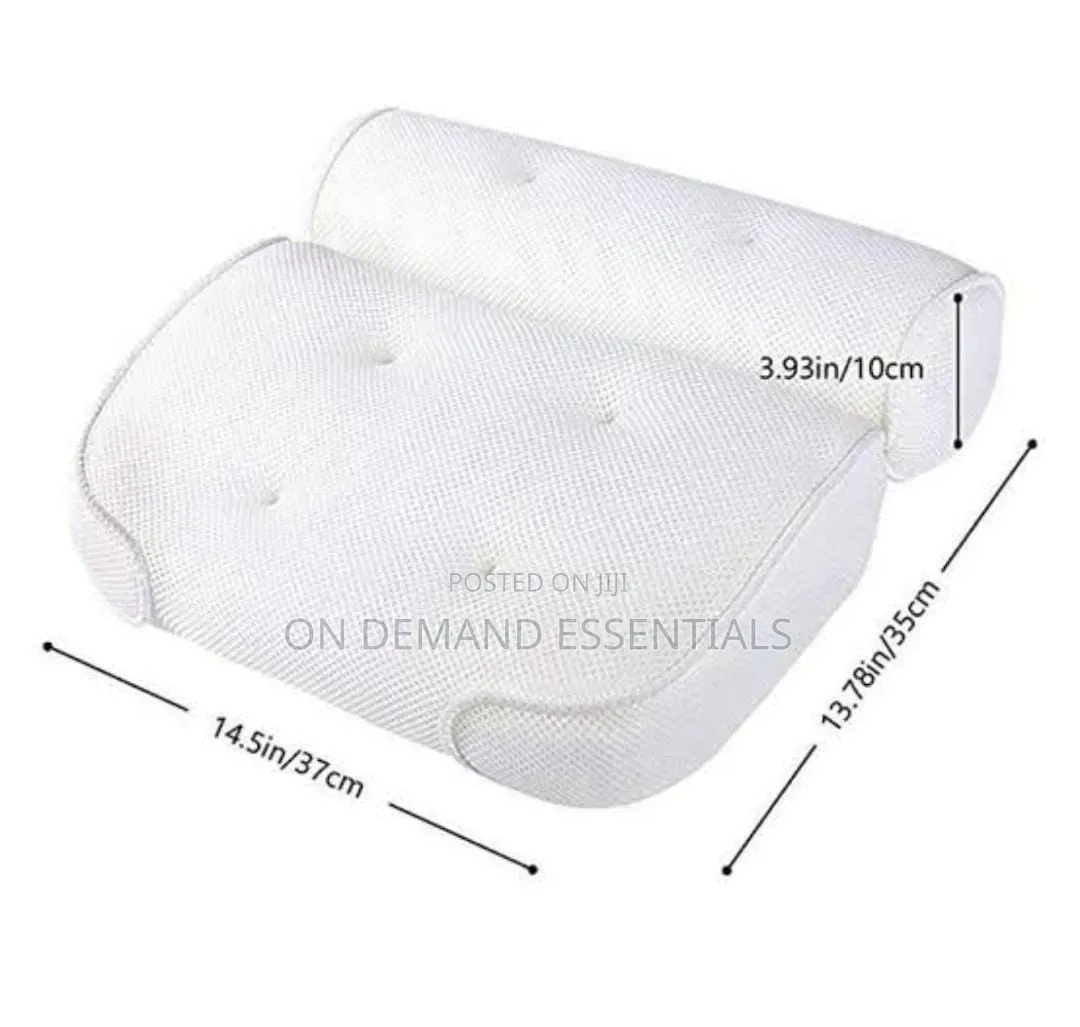 Bath Tub Bath Pillow Size 37x35x10cm 6 Silicone Suction Cups