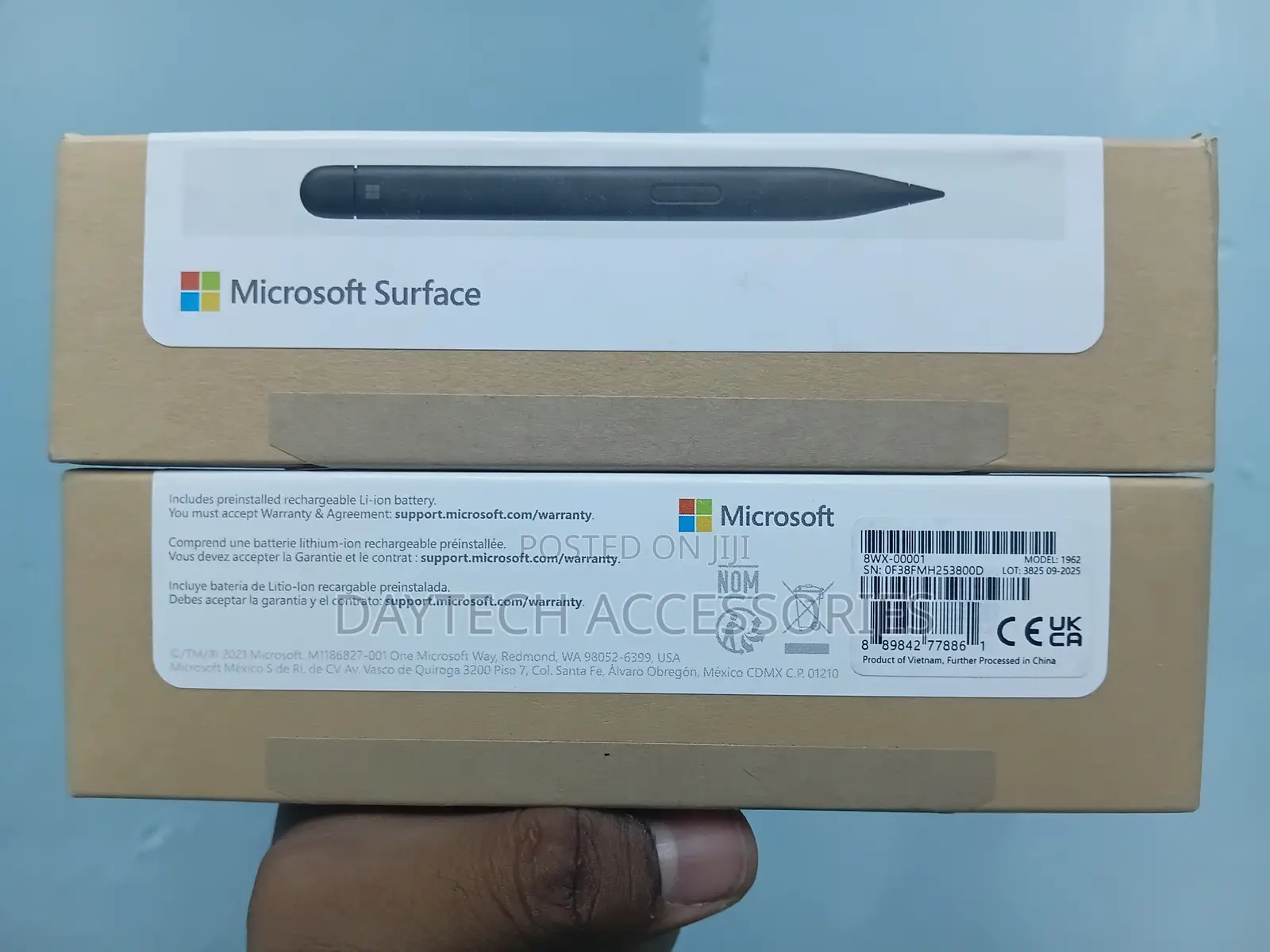 The Microsoft Surface Slim Pen 2 Rechargeable Matte Black Stylus.