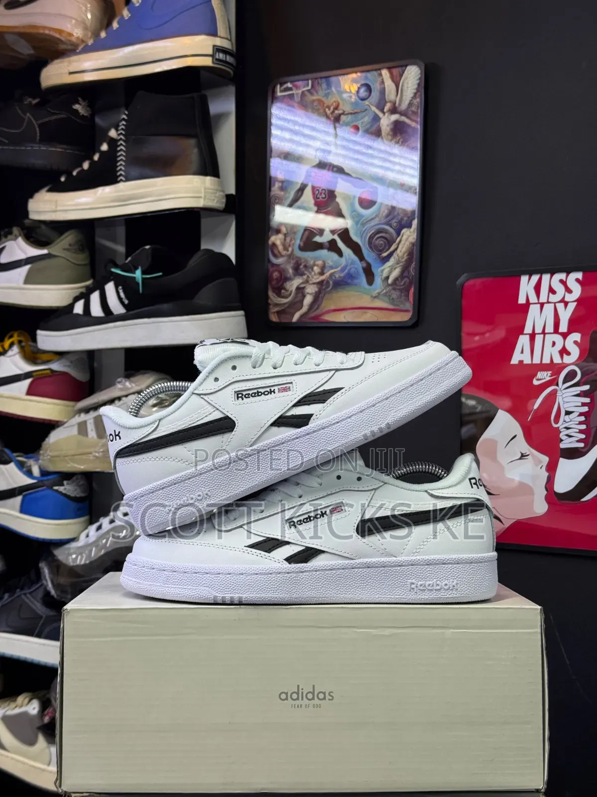 Reebok Club C Revenge in White and Black.