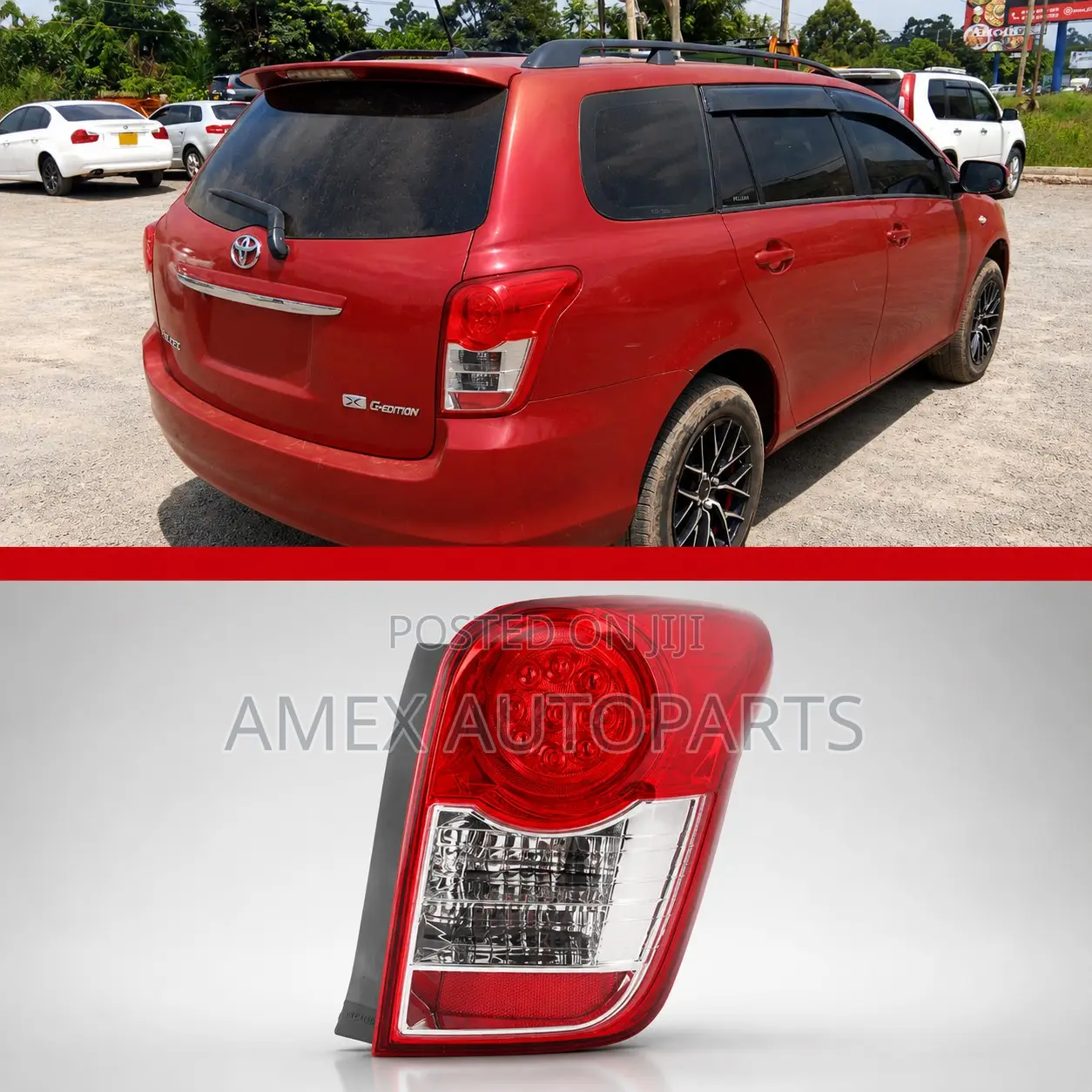 Tail Lamp Toyota Corolla Fielder Red Led Nze141 Zre141 2008 - 2010