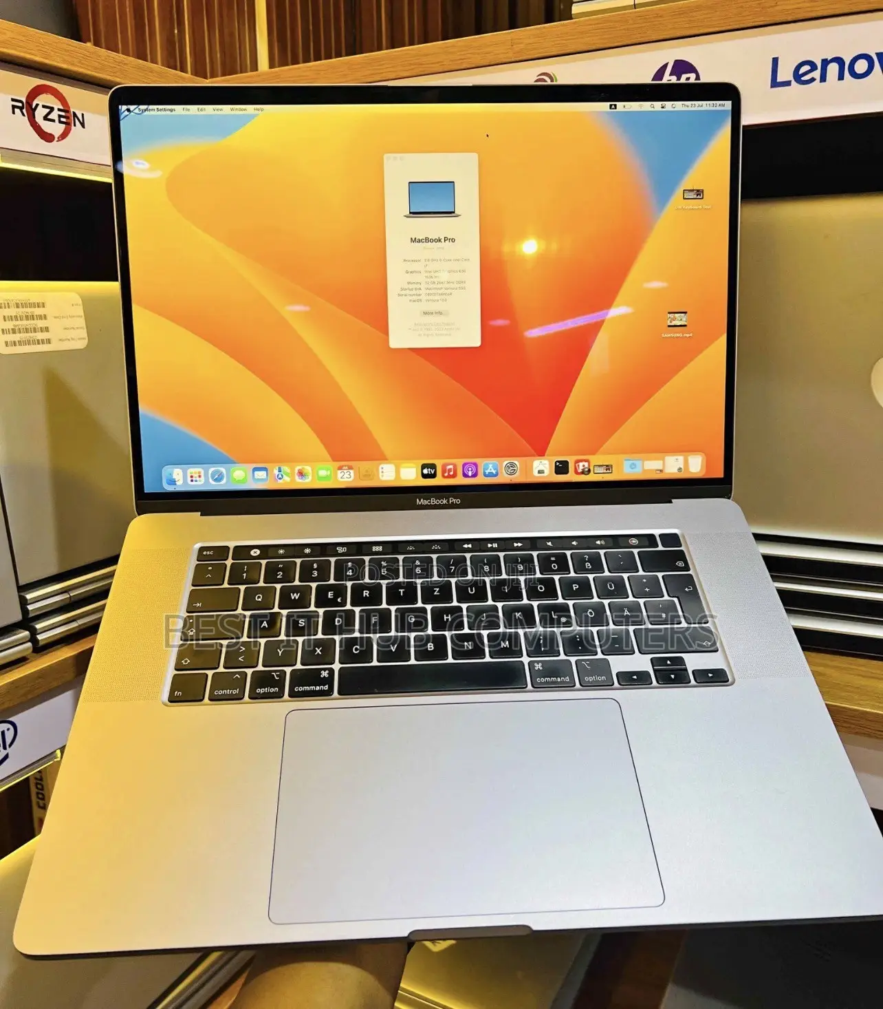 Laptop Apple MacBook Pro 2019 16GB Intel Core i7 SSD 512GB