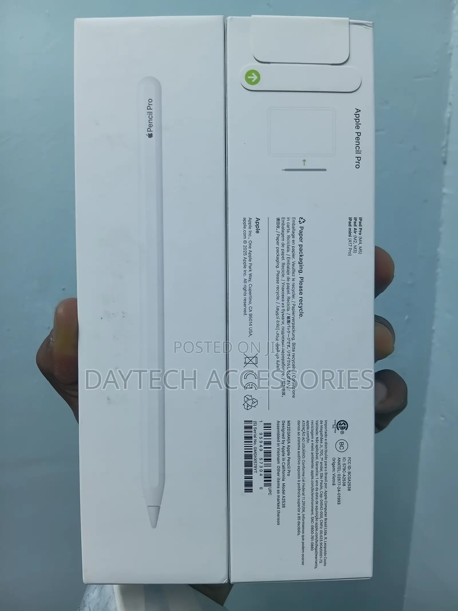 The Apple Pencil Pro Advanced Precision Stylus Pen.
