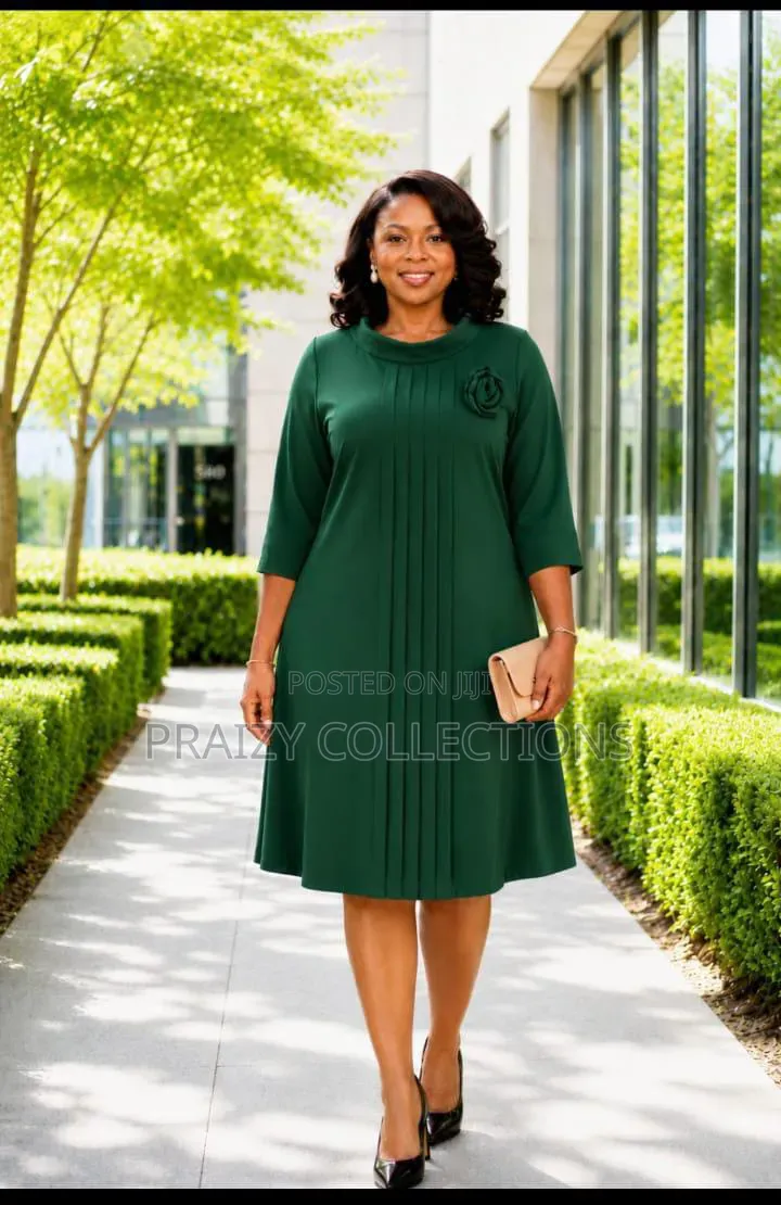 Elegant Pleated a-Line Dress