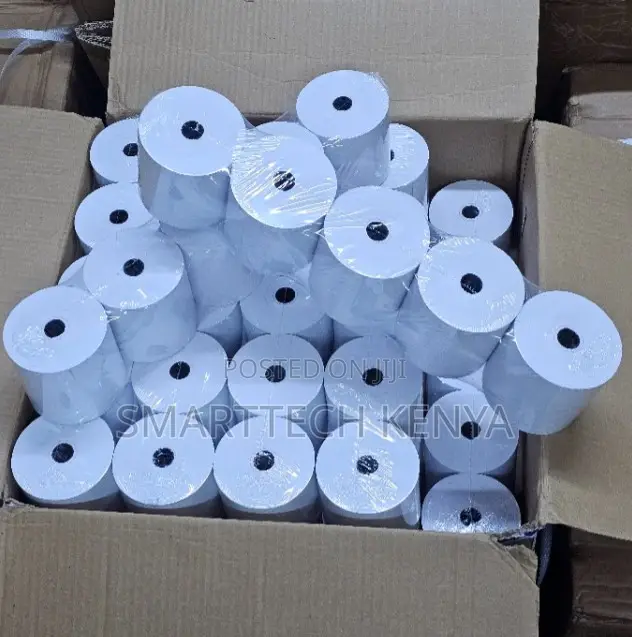 White Thermal Receipt Paper Rolls for POS Machines