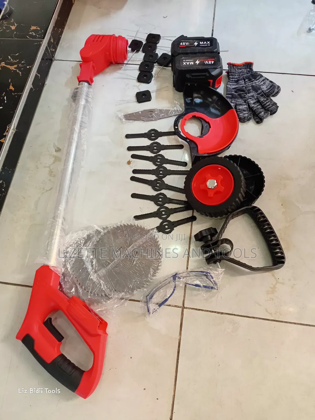 Cordless Brush Cutter 48V With Wheels