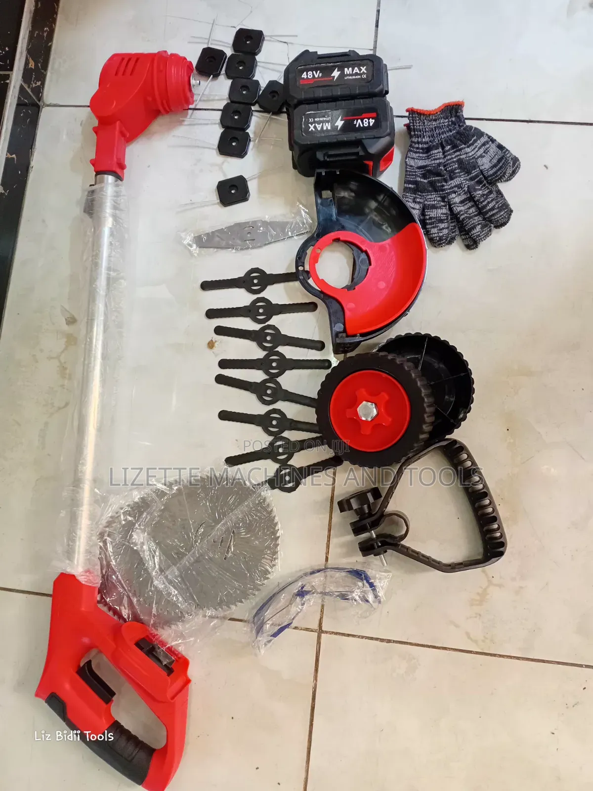 Cordless Brush Cutter 48V With Wheels