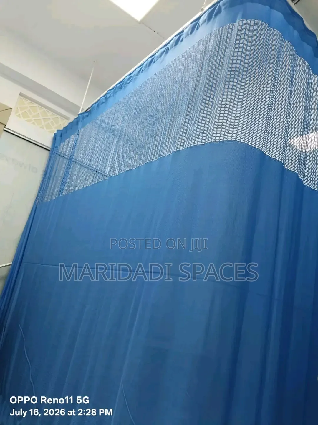 Neatly Arranged Hospital Curtains