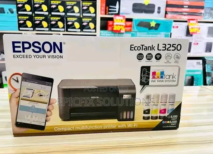 Ecotank Epson Printer L3250 Wireless and Brand New Available