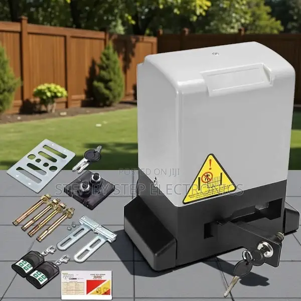 Weather Resistant Automatic Sliding Gate Opener Complete Kit