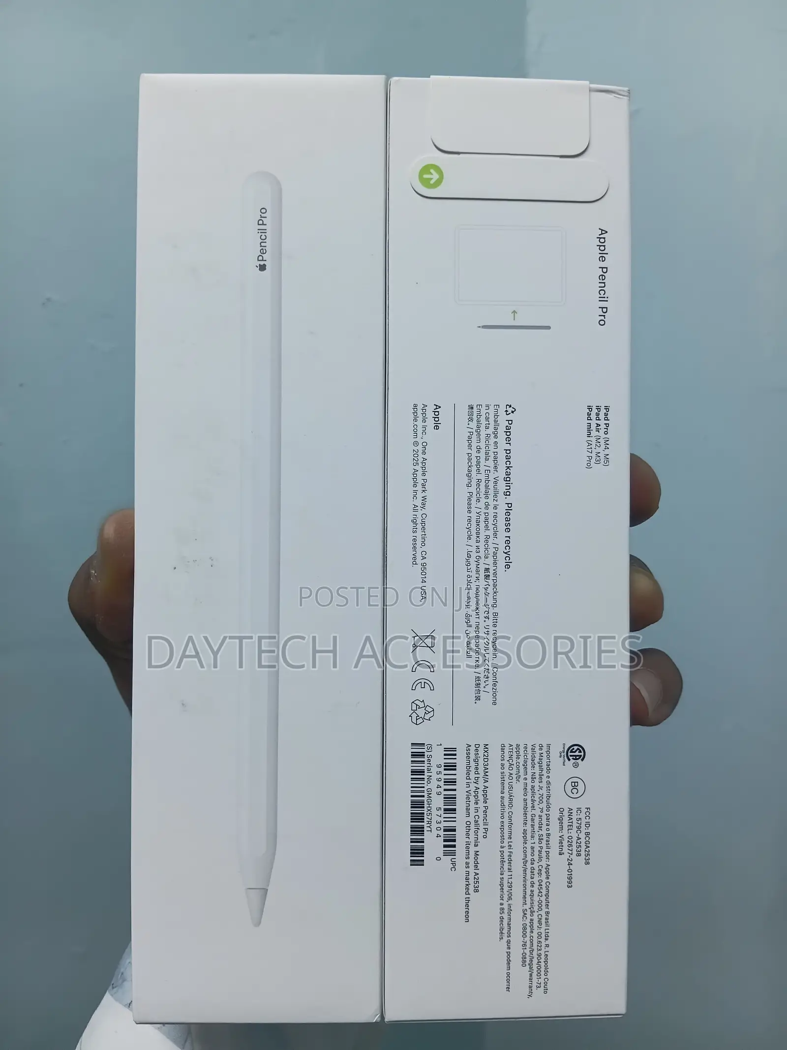 Apple Pencil Pro Stylus for iPad Pro M4 / Air M2 / iPad Mini