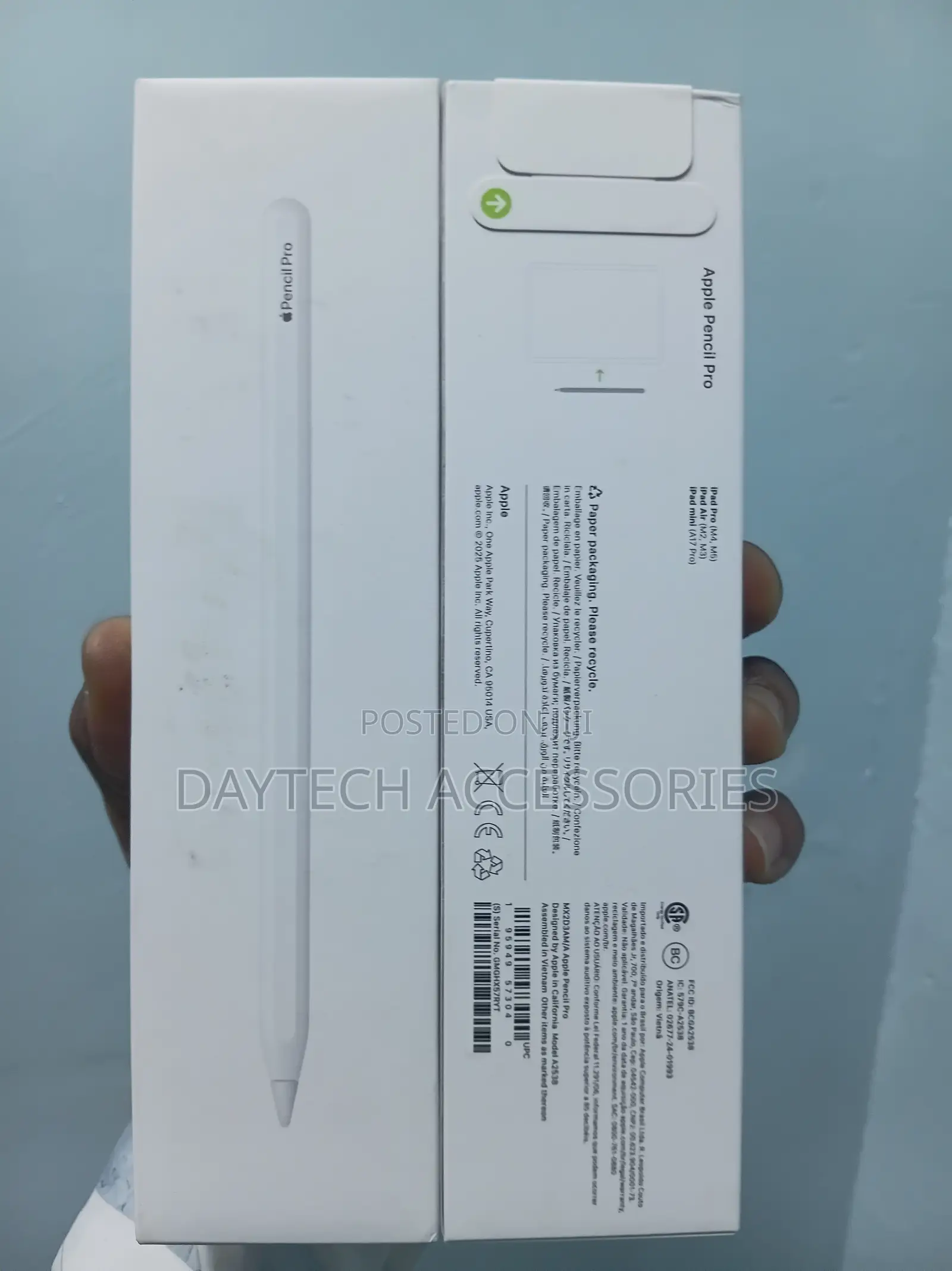 Apple Pencil Pro Stylus for iPad Pro M4 / Air M2 / iPad Mini