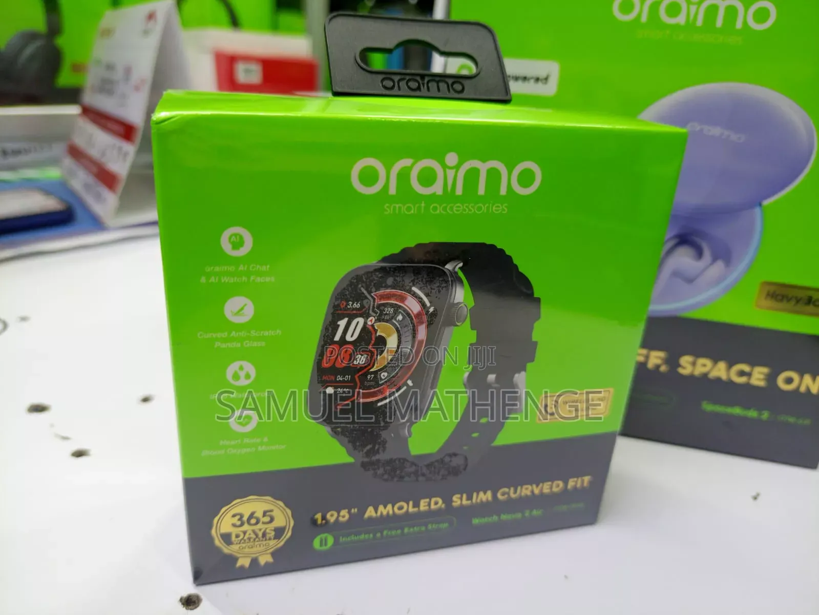 Oraimo Smart Watch With AI Watch Faces Waterproof Fitness Tracking