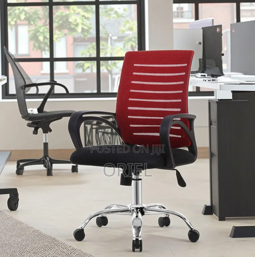 Office Chair : Red Mesh Office Chair