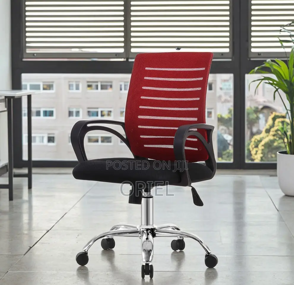 Office Chair : Red Mesh Office Chair