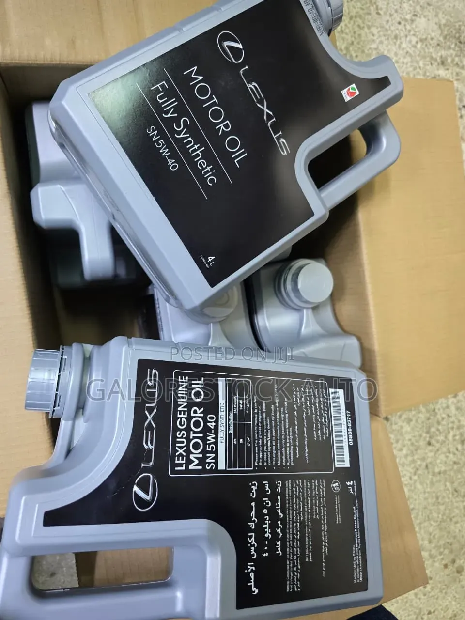 Lexus Motor Oil Fully Synthetic Sn -5w40 4l
