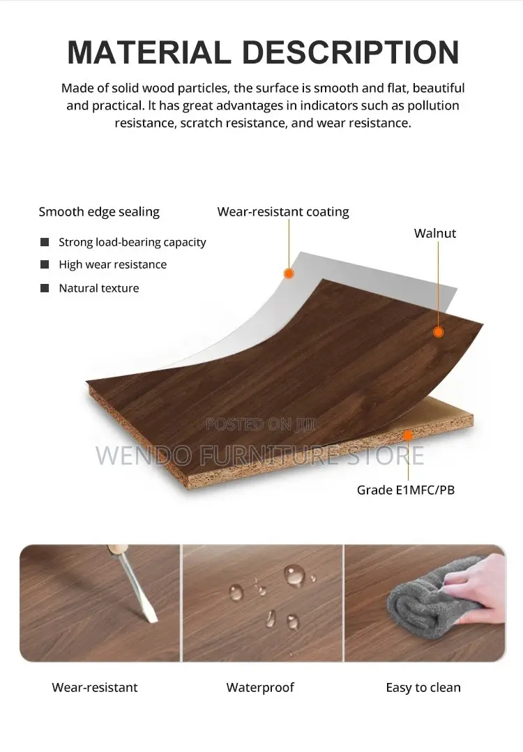 Reception Desk; 1200mm Wooden Rich Commercial Reception Desk