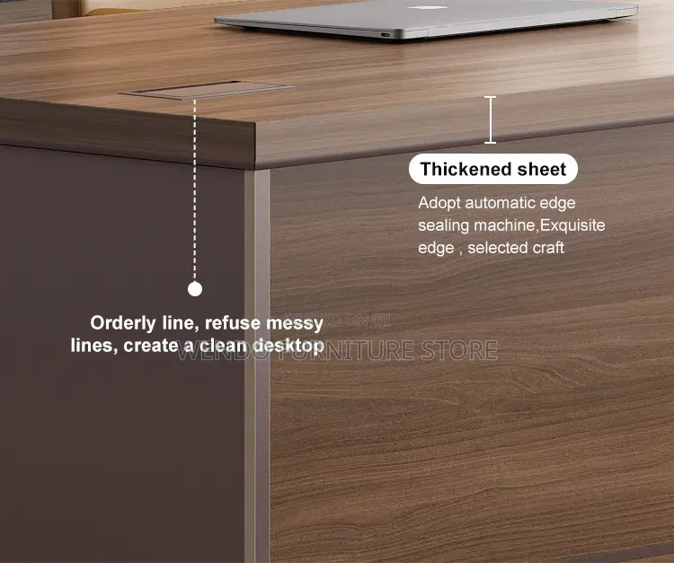 Reception Desk; 1200mm Wooden Rich Commercial Reception Desk