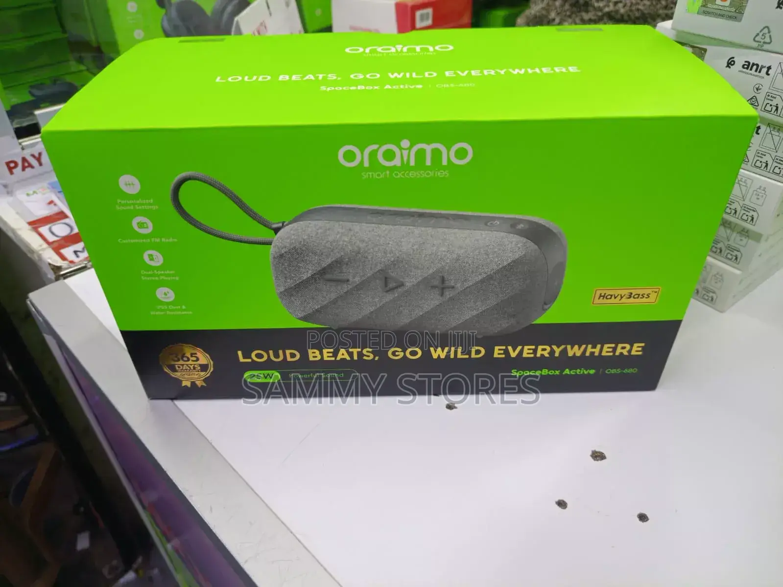 Oraimo SpaceBox Active 25W Powerful Bass Portable Speaker