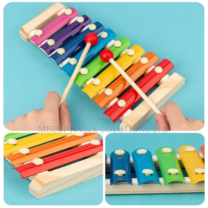 Montessori Wooden 8-Tone Xylophone Musical Instrument Toy for Kids