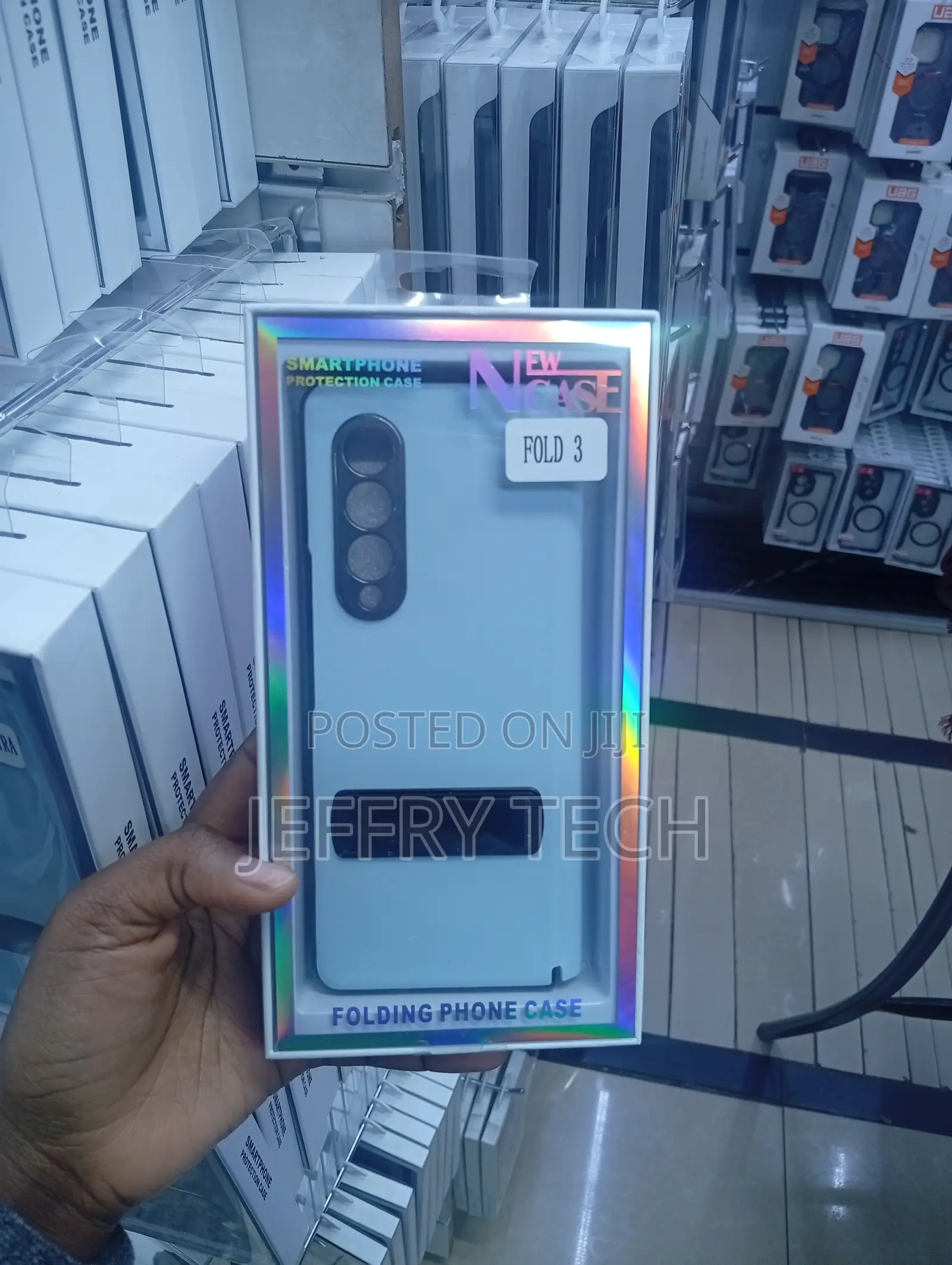 Light Blue Case Folding Phone Case for the Samsung Galaxy Z Fold 3