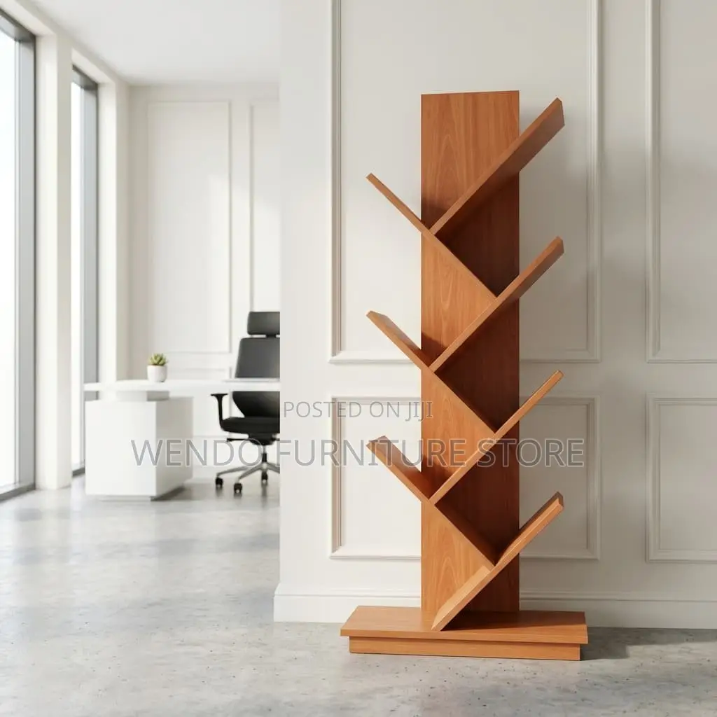 Tree Shape Wooden Home Office Bookshelf