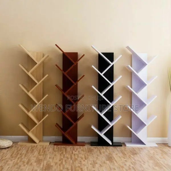 Tree Shape Wooden Home Office Bookshelf
