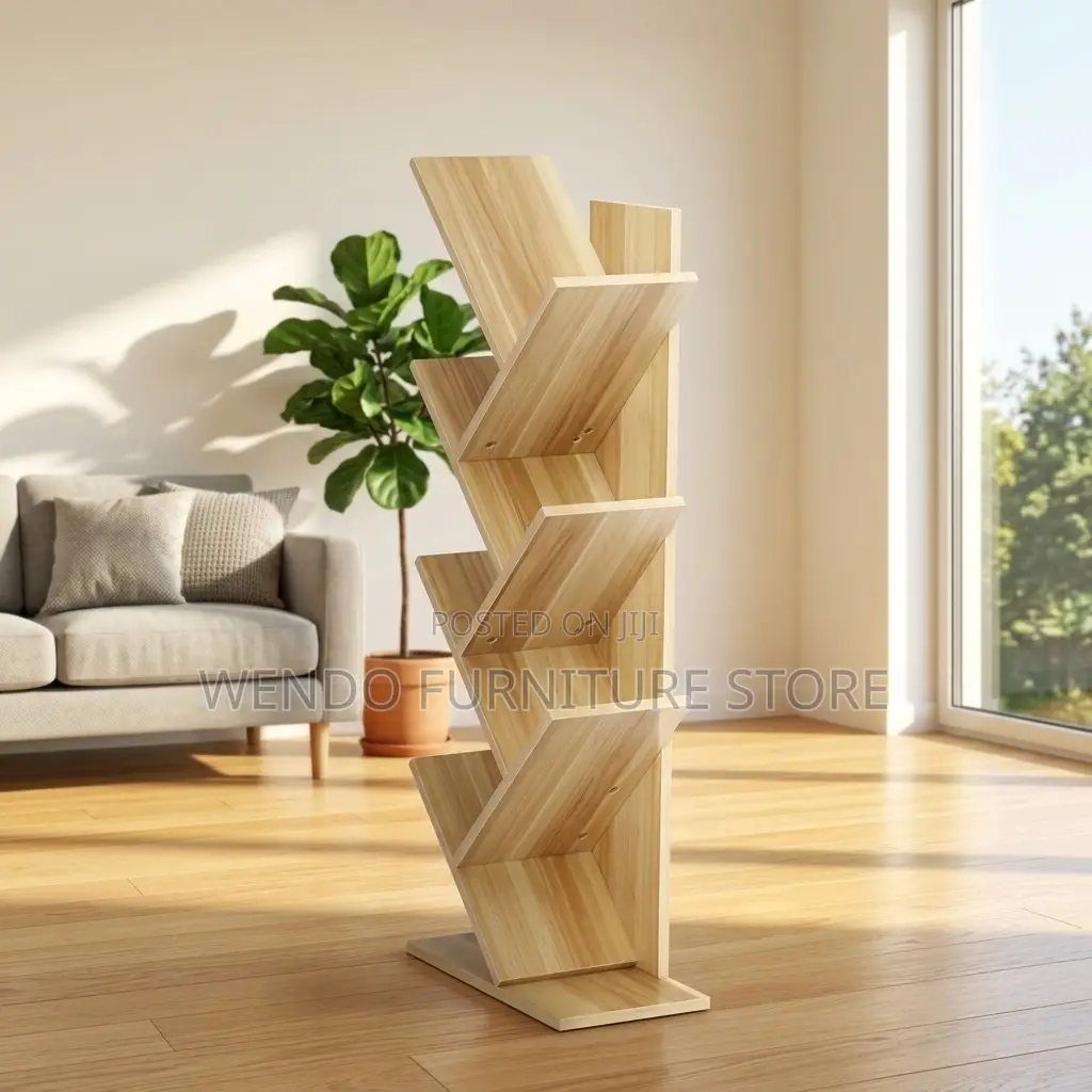 Tree Shape Wooden Home Office Bookshelf