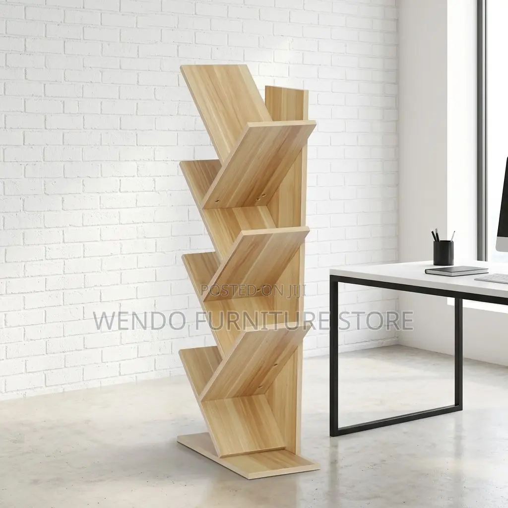 Tree Shape Wooden Home Office Bookshelf