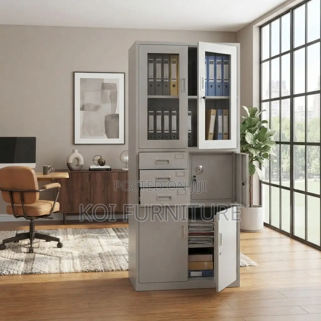 Office Cabinet; Two Doors Heavy Robust Storage Secure Cabinet