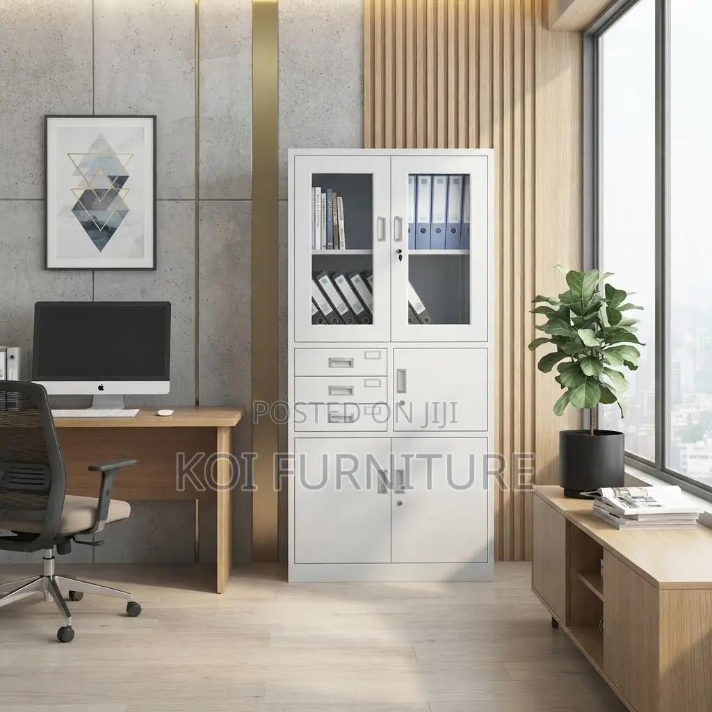 Office Cabinet; Two Doors Heavy Robust Storage Secure Cabinet