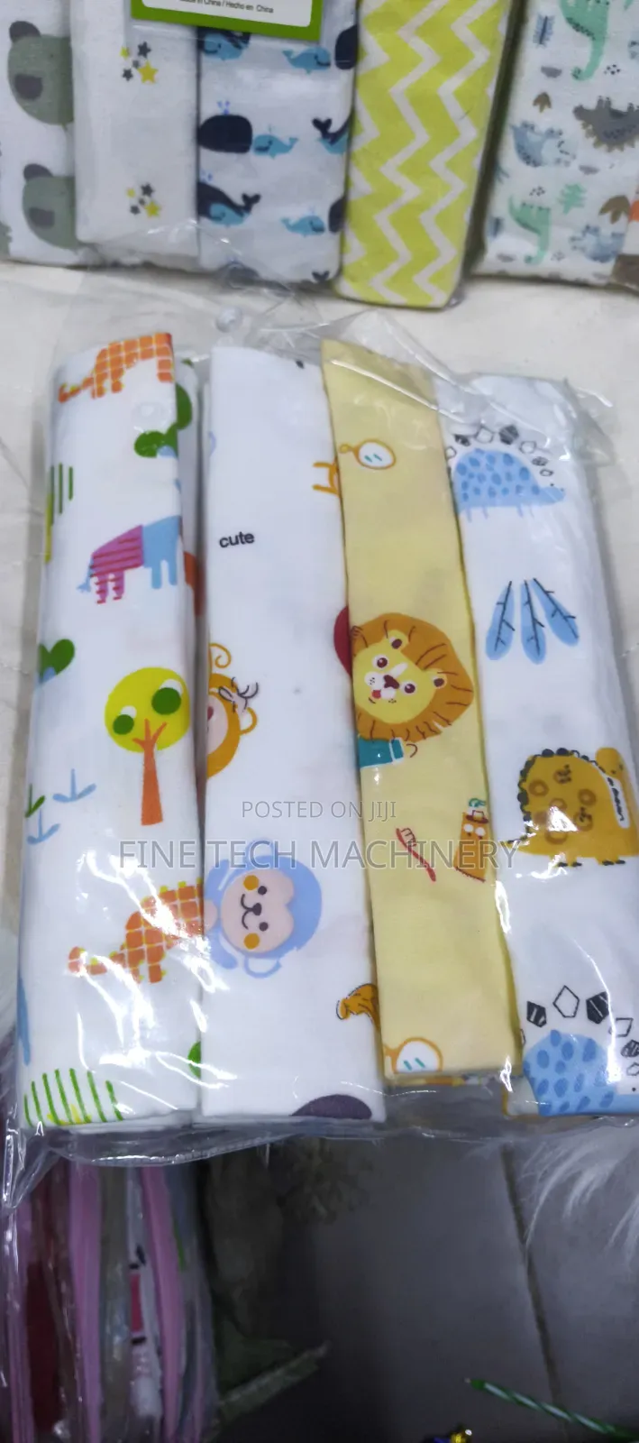 100c/O Cotton 4pack Receiving Blanket
