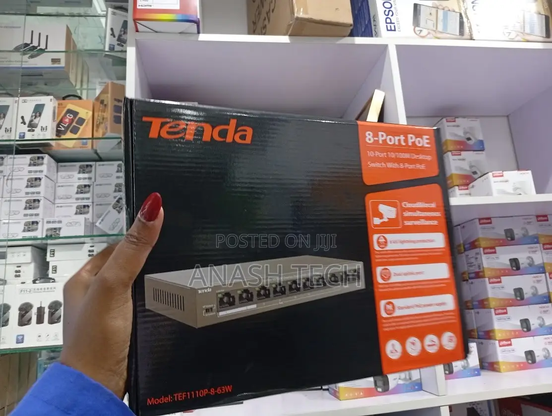 Tenda 8 Port PoE LAN Switch