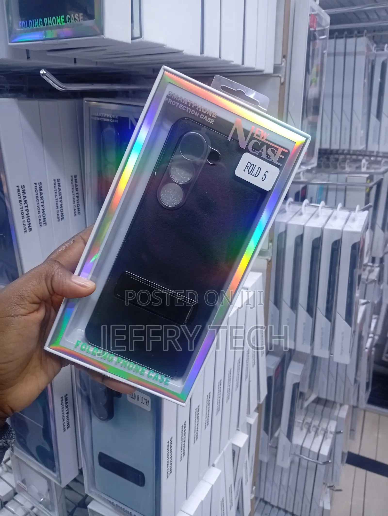 Black Folding Phone Case by Designed for the Samsung Galaxy Z Fold 5
