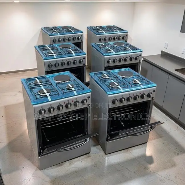 Bulk Prices Glass Lid 3 Gas Burners +1 Electric Free Standing Cookers