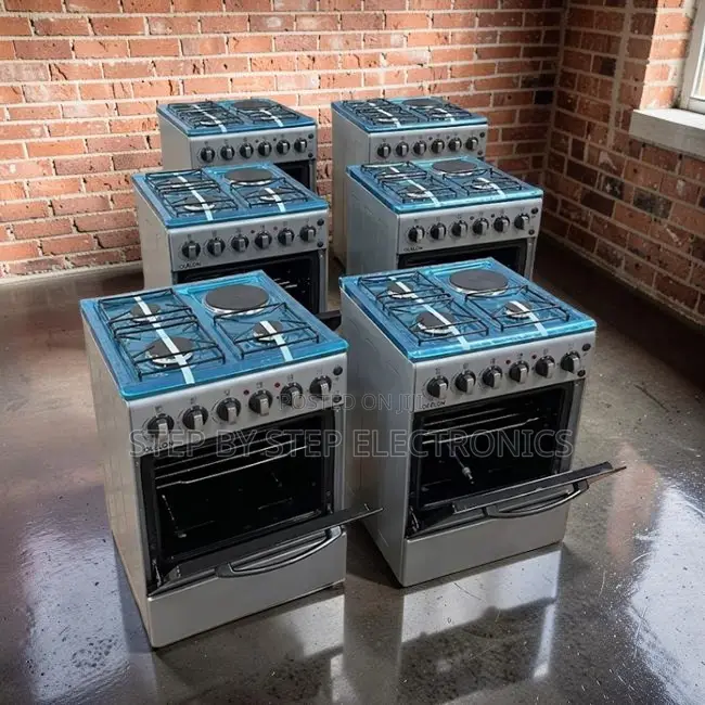 Bulk Prices Glass Lid 3 Gas Burners +1 Electric Free Standing Cookers