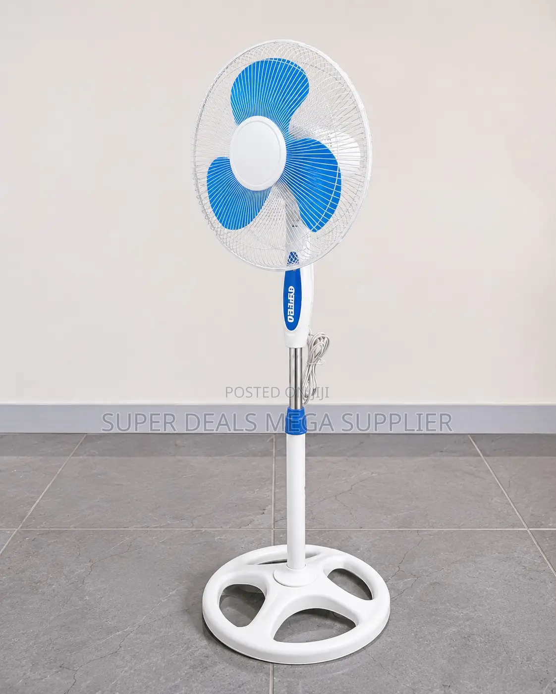 Auto Oscillation, High Output 16′′ Electric Stand Fan