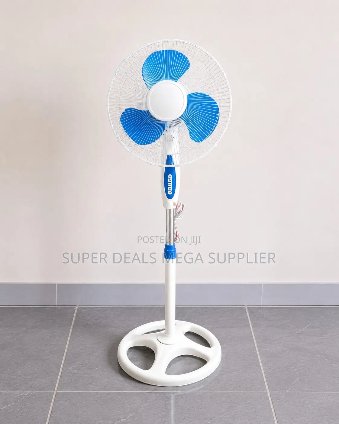 Wide Angle Swing, Low Energy 16′′ Electric Stand Fan