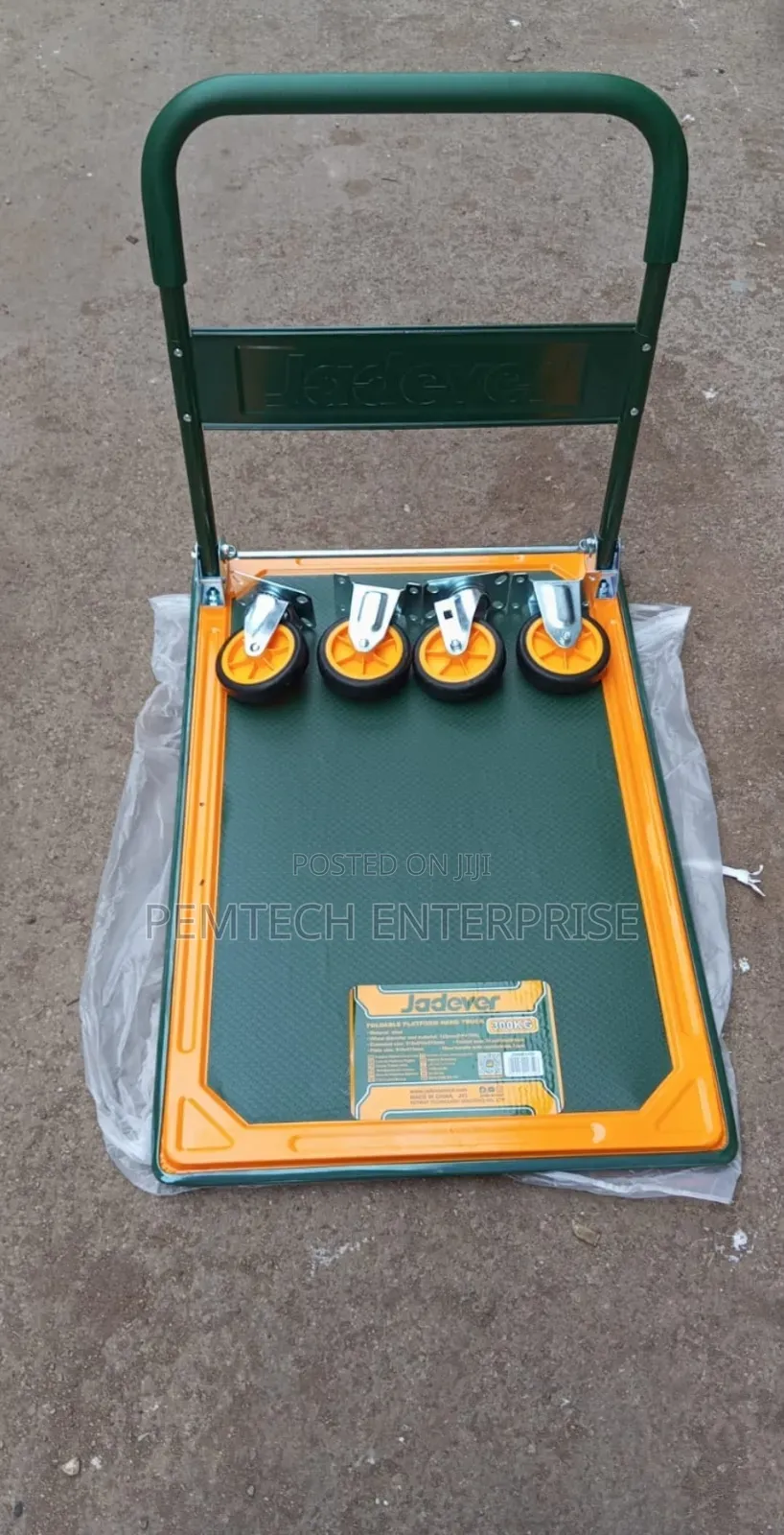 Jadever Heavy-Duty Foldable Platform Hand Truck (JDWB1330).