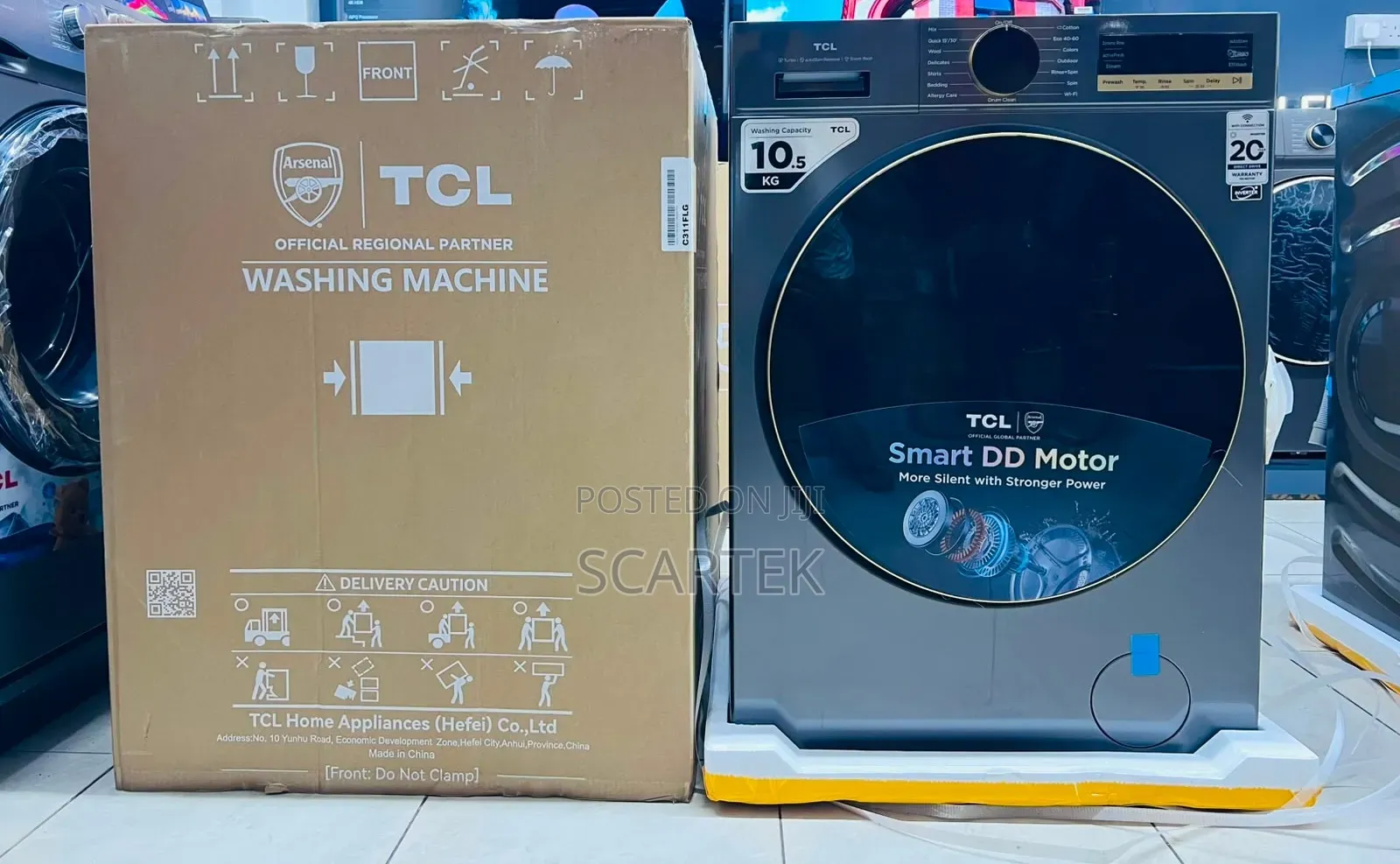 TCL C311FLG 10.5Kg DD Motor With Wifi Connectivity Front Load Washing